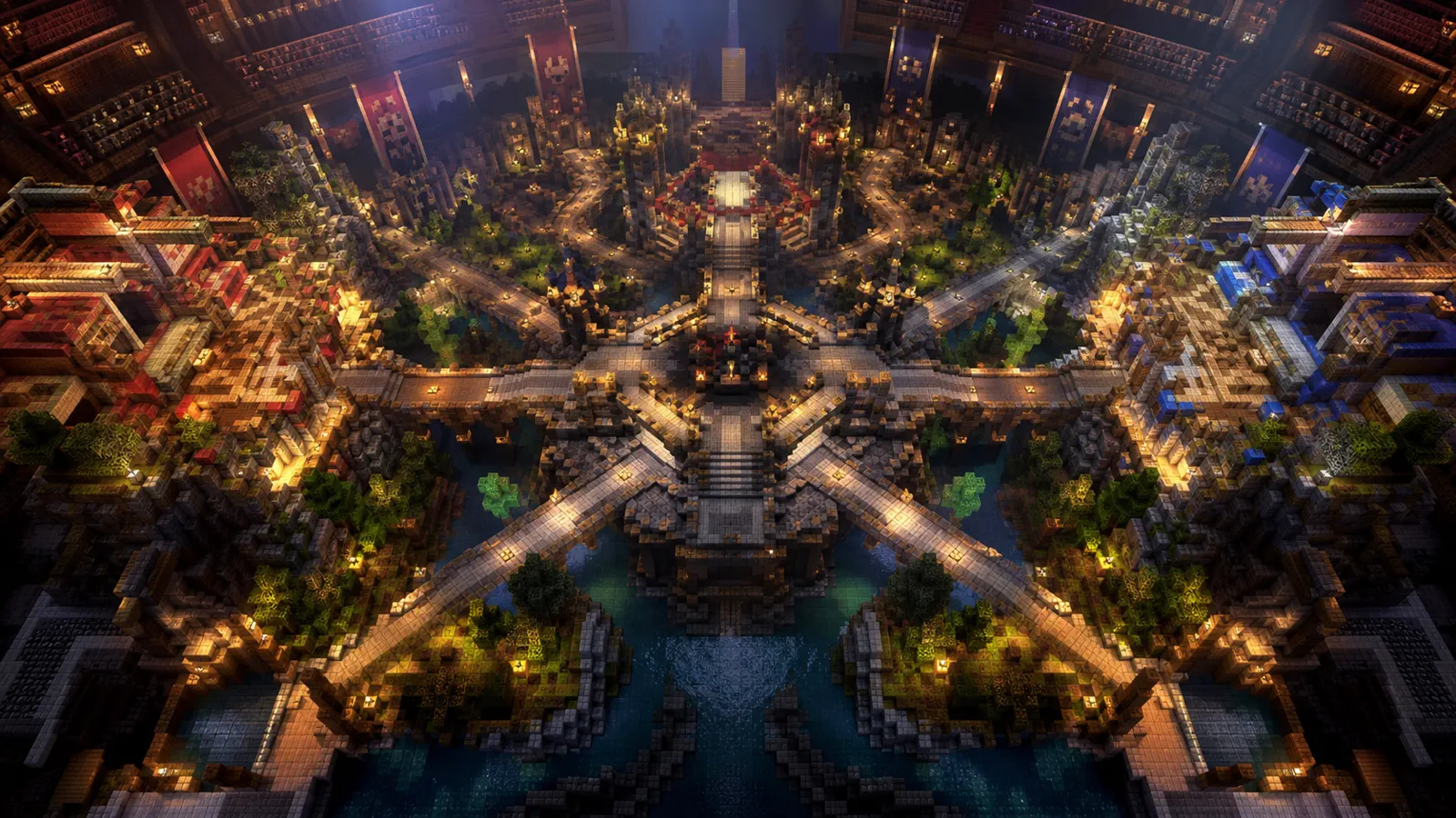 Vue isometrique de l'arene Fallen Kingdoms Tournament
